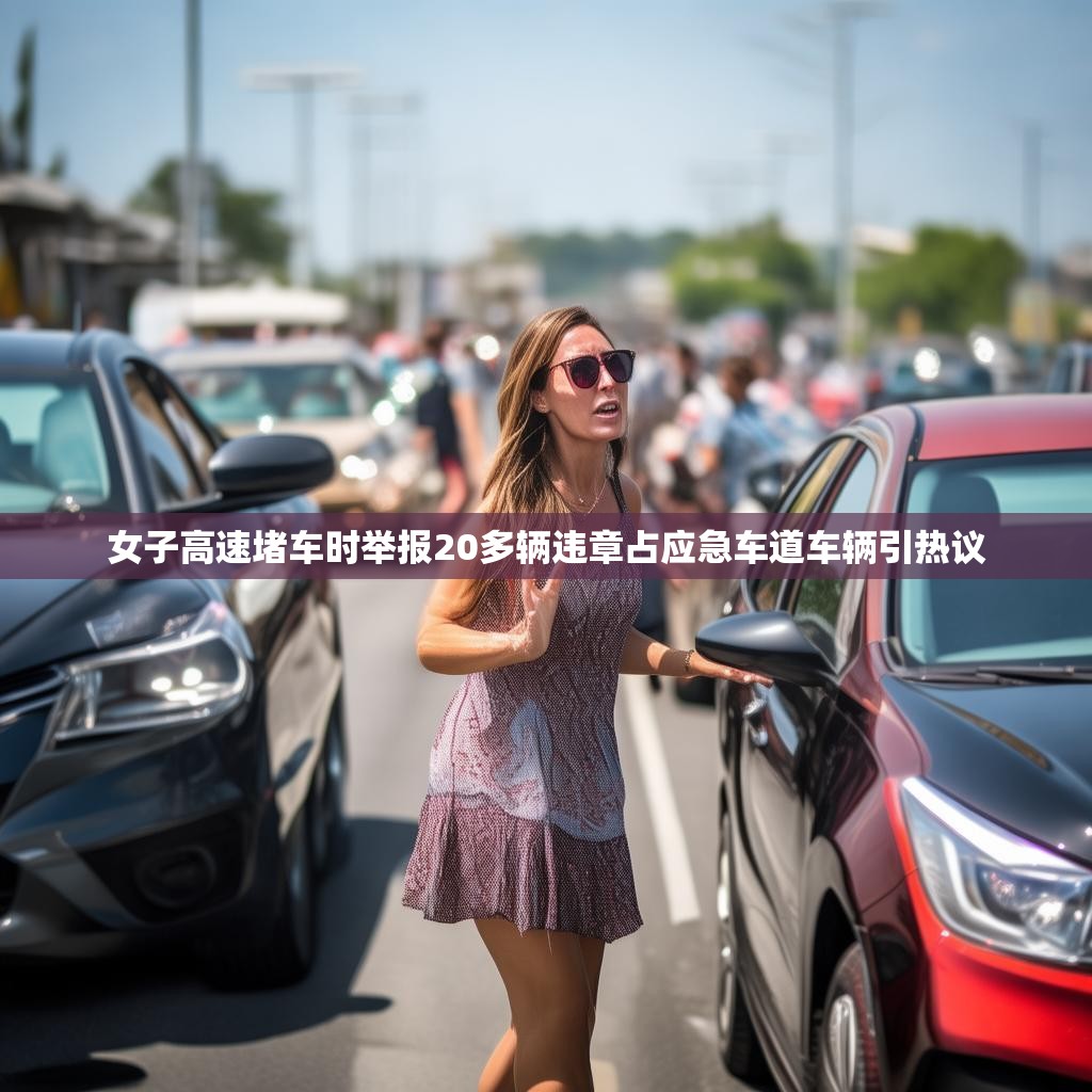 女子高速堵車時舉報20多輛違章占應急車道車輛引熱議