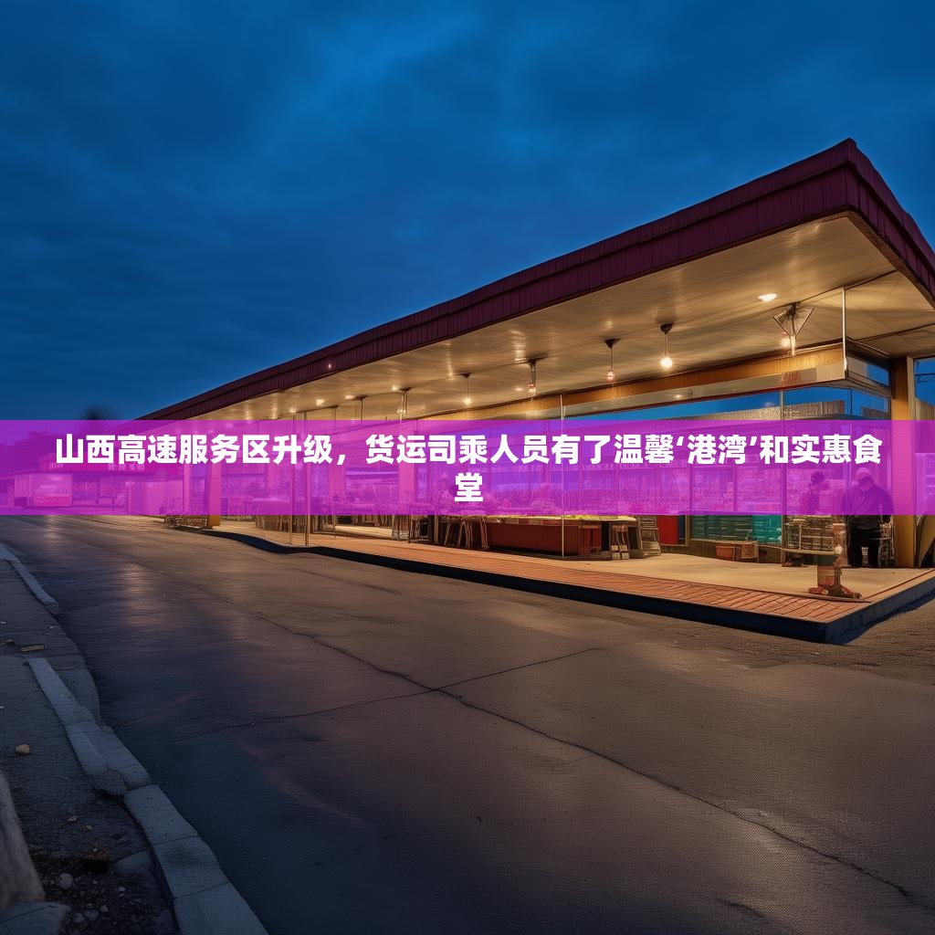 山西高速服務區升級，貨運司乘人員有了溫馨‘港灣’和實惠食堂