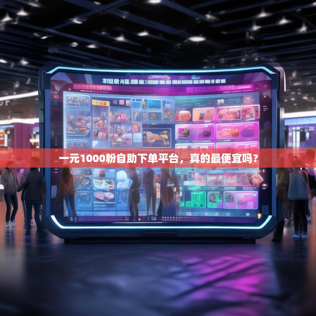 一元1000粉自助下單平臺(tái)，真的最便宜嗎？